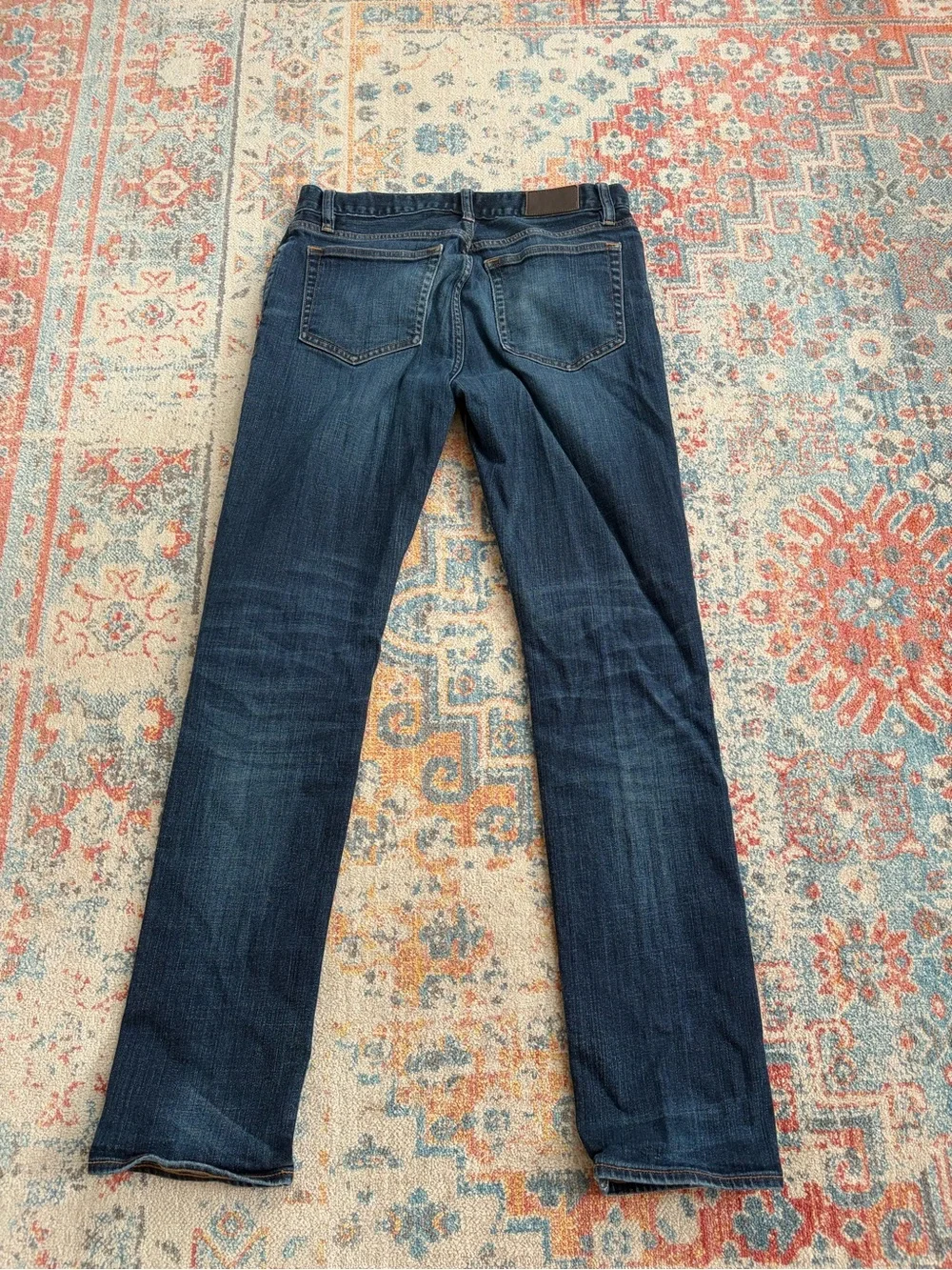 J.Crew Driggs blue straight leg denim jeans